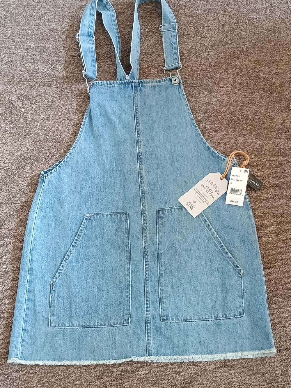 Vanilla Star Light Blue Denim  Overals.NWT From Macy's. Sz 11